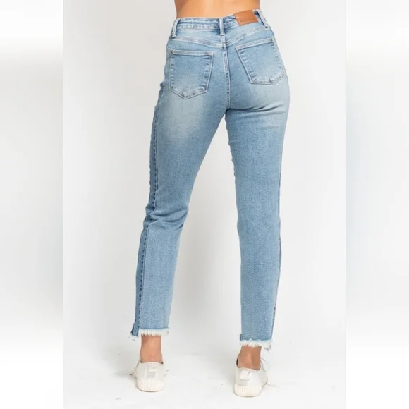 Vintage Wash Side Panel Detail With Fray Hem Slim Size 11/30" - Picture 4 of 10